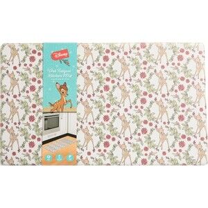 Anti-Fatigue PVC Floor Mat (18"x30") CHRISTMAS, DISNEY BAMBI DEER & FLOWERS, BB